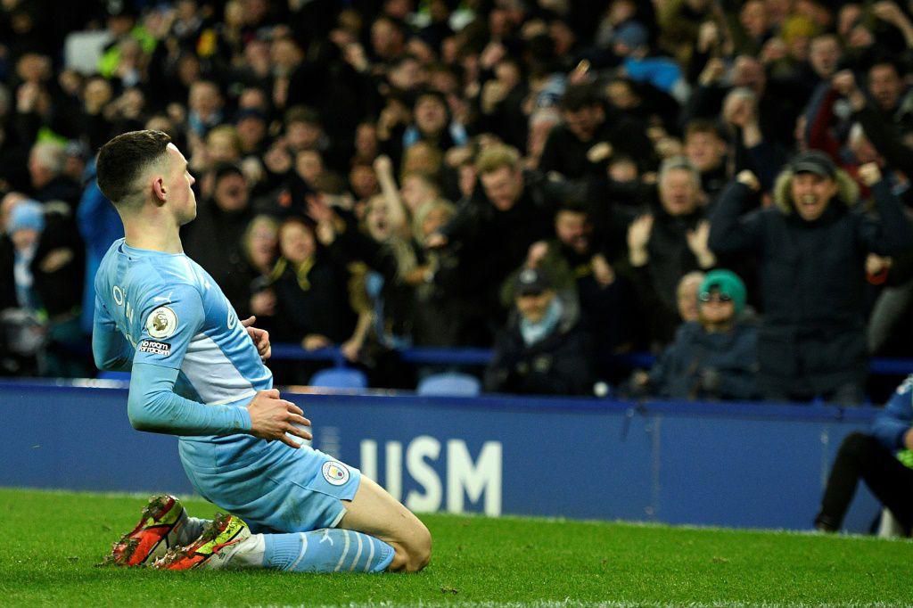 Phil Foden scored the only goal as Manchester City beat Everton 1-0