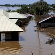 A house partially submerged in flood waters is pictured in Lokoja city, Kogi State, Nigeria September 17, 2018