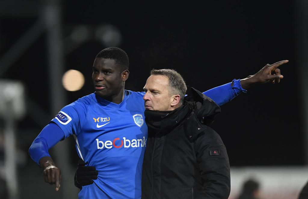 Onuachu and former Genk coach John Van Den Brom