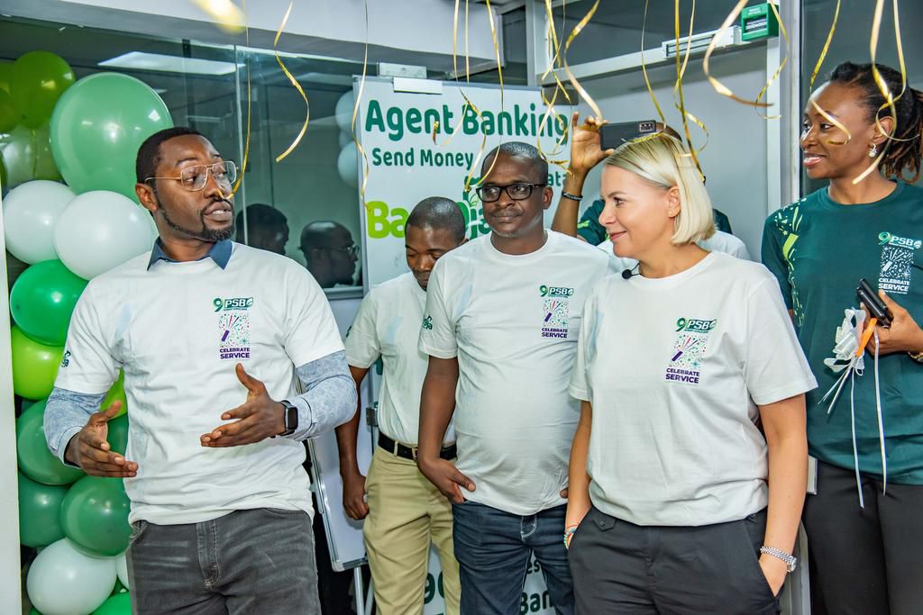 L-R: Lead, Customer Service Management, 9PSB, Olusegun Omoloye; Executive Director, Finance and Banking Service, Nasiru Isyaku; Chief Executive Office/ Managing Director, Branka Mracajac, 9 Payment Service Bank and Head, Human Resources Department, 9PS...