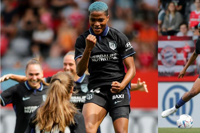 Watch Rasheedat Ajibade score for Atletico Madrid against Bayern Munich