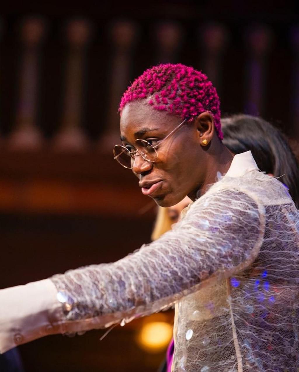 Asisat Oshoala was all smile at the documentary premiere