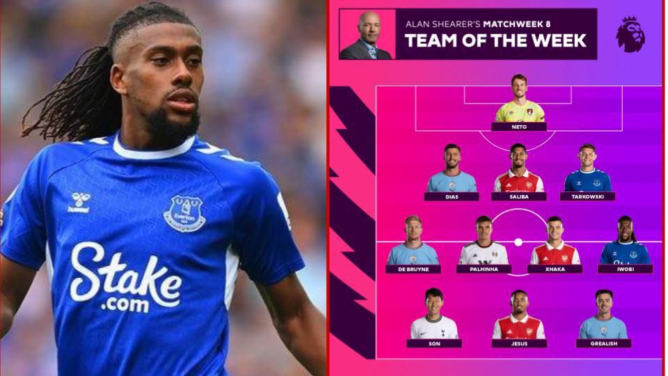 Alex Iwobi named in Premier League team of the week