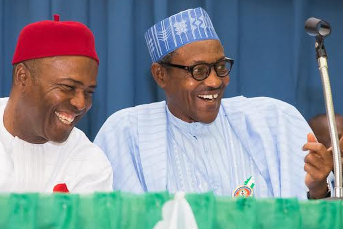 Ogbonnaya Onu and President Muhammadu Buhari (PG)