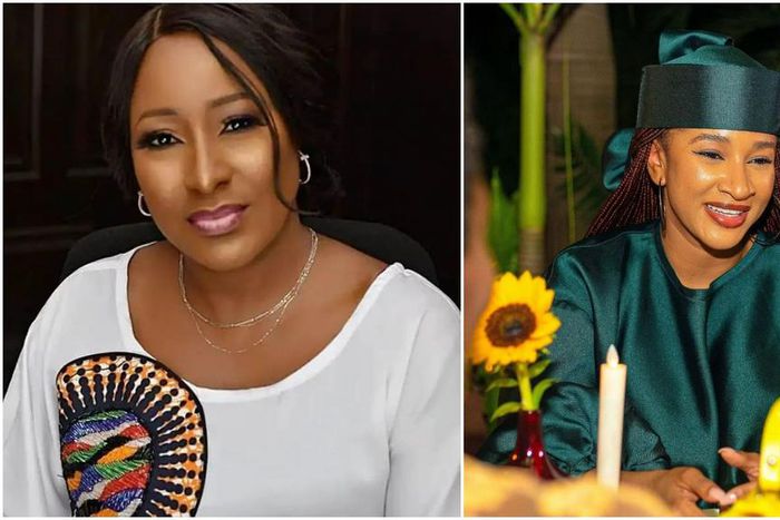 Nollywood actors Ireti Doyle and Adesua Etomi Wellington [Instagram/IretiDoyle] [Instagram/AdesuaEtomi]