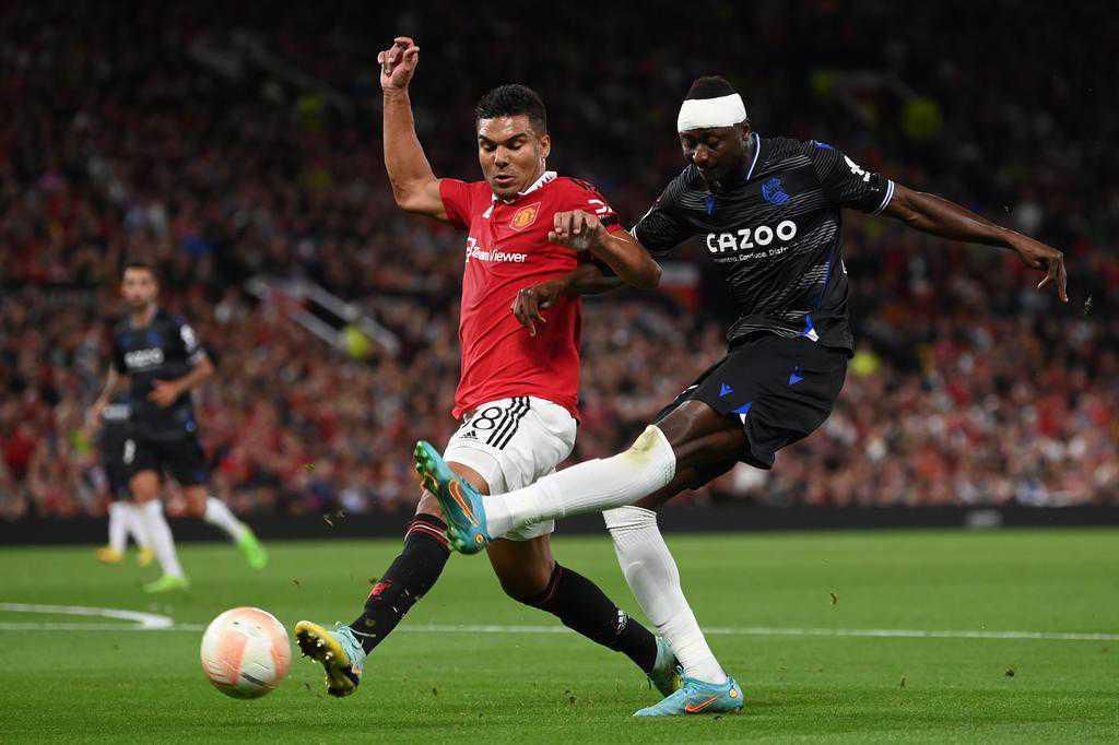 Umar Sadiq Casemiro Manchester United Real Sociedad (Twitter/Goal)
