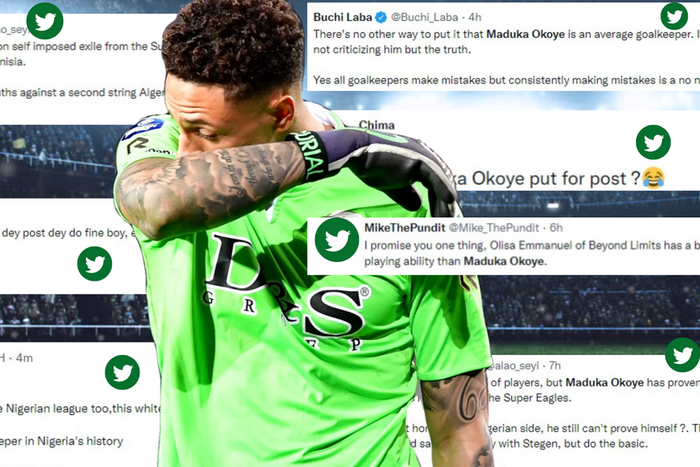 Social media reactions to Maduka Okoye's error in Algeria test match