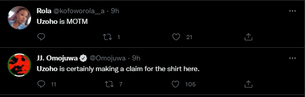 Francis Uzoho reactions