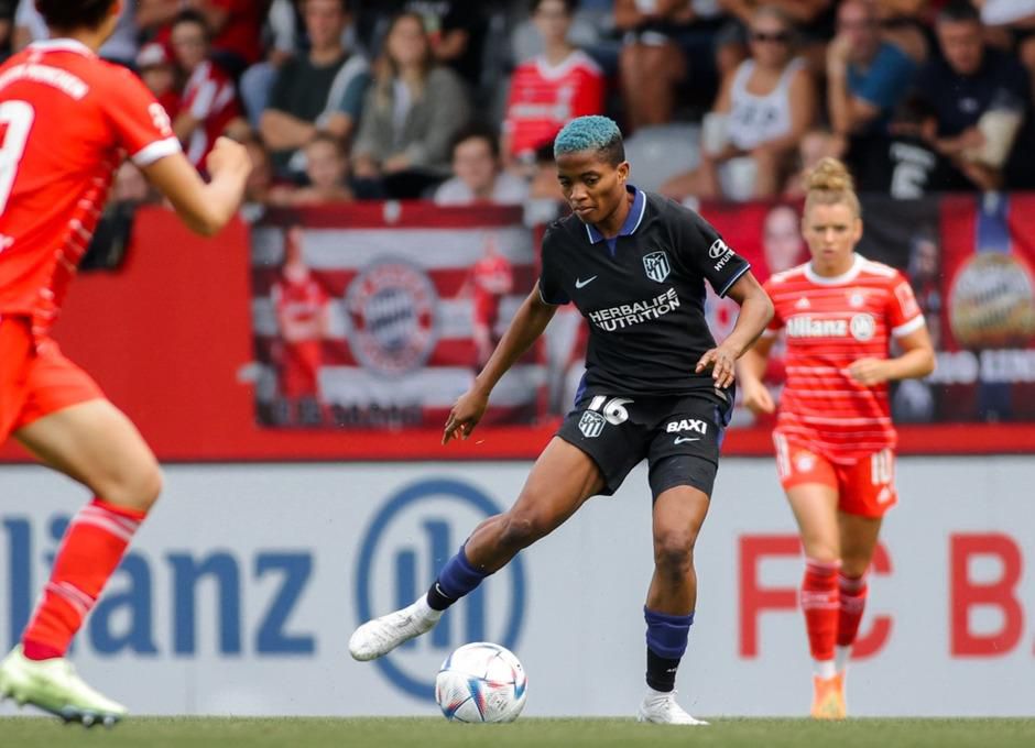 Watch Rasheedat Ajibade score for Atletico Madrid against Bayern Munich