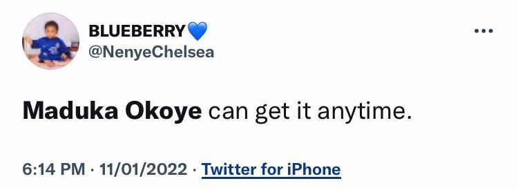 A female Chelsea fan completely lets fly