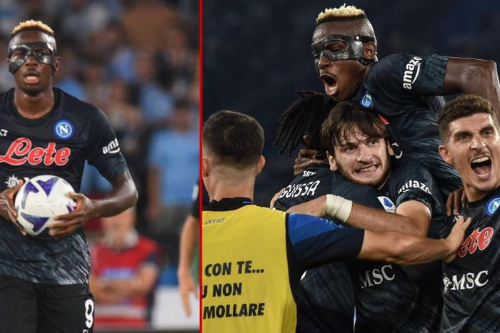 Victor Osimhen failed to score in Napoli's 2-1 win away at Lazio