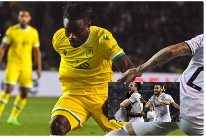 Moses Simon was caged by Qarabag in the UEL