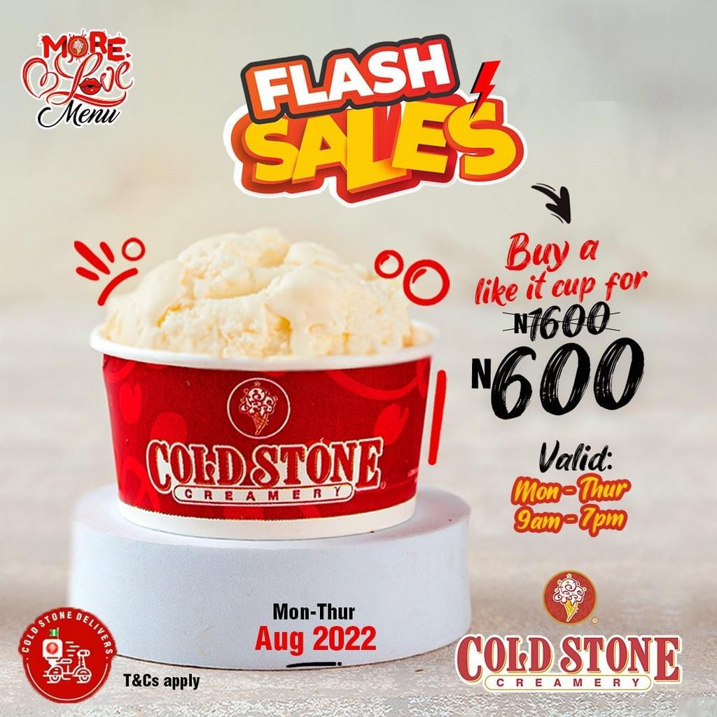 It’s Ginger outburst this August with Cold Stone Online Mega week sales!