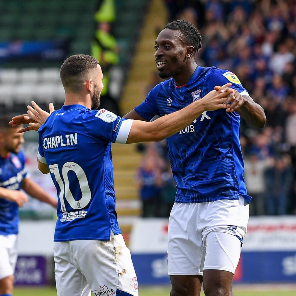 Ladapo celebrates the game's opener.
