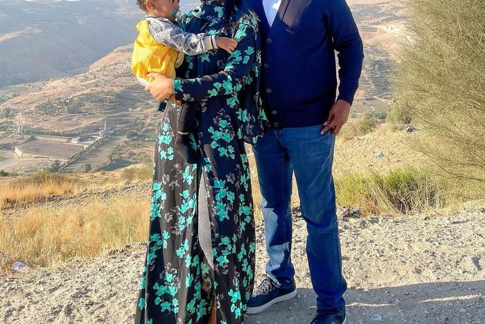 Nollywood actress Regina Daniels, her husband, Ned Nwoko with their son [Instagram/ReginaDaniels]