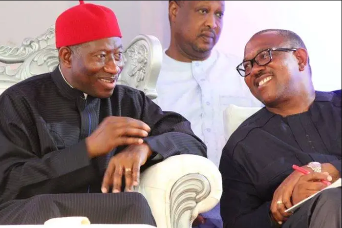 Goodluck Jonathan and Peter Obi