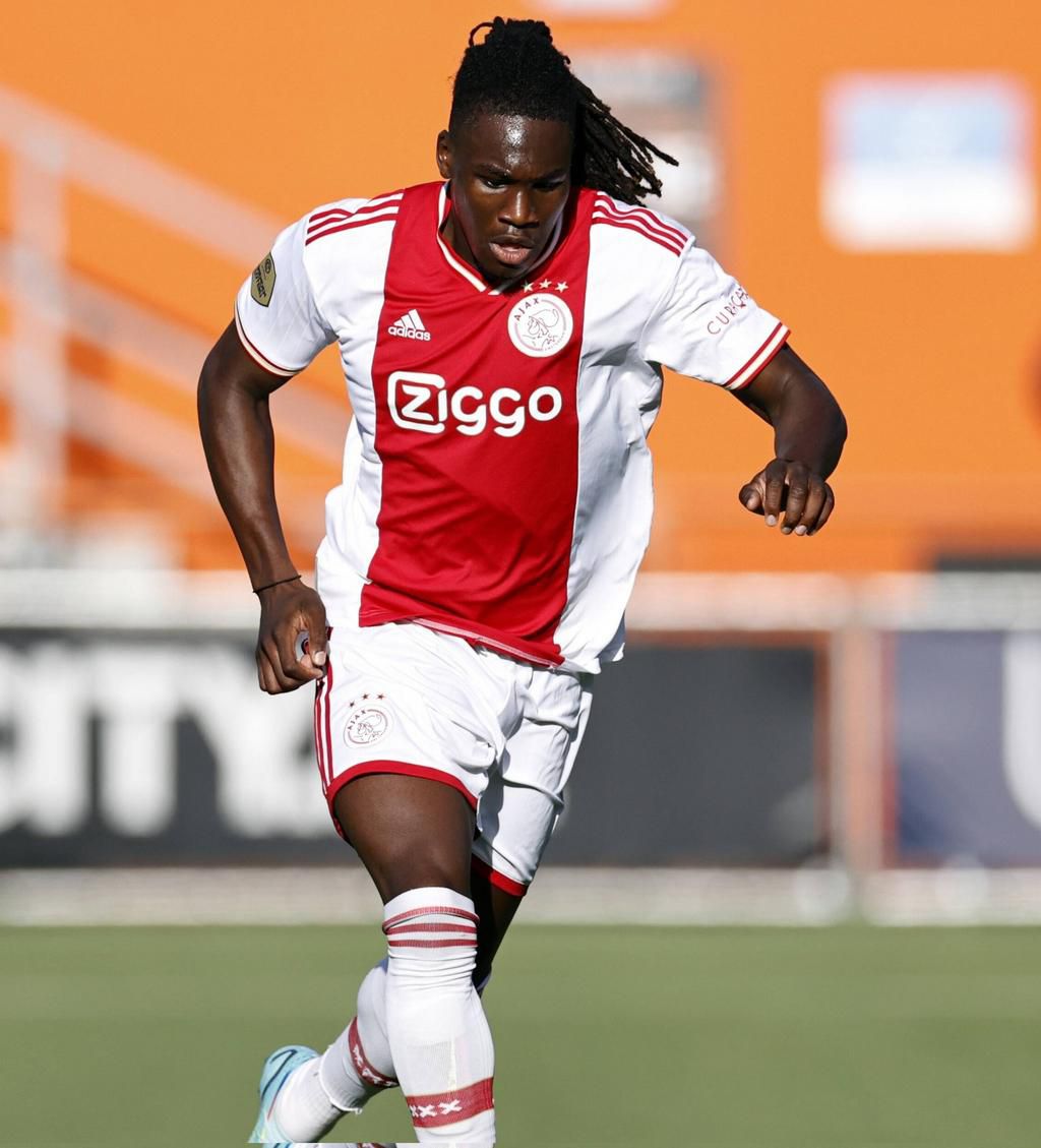 Calvin Bassey was on target for Ajax against Volendam