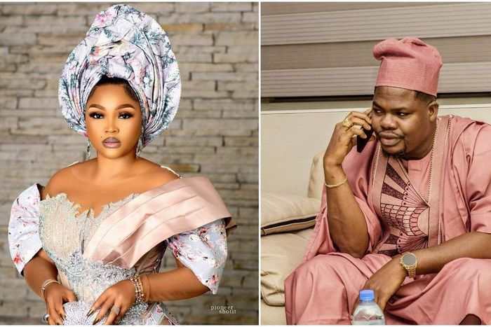 Movie star Mercy Aigbe and popular skit maker Mr Macaroni [Instagram/RealMercyAigbe] [Instagram/MrMacaroni]