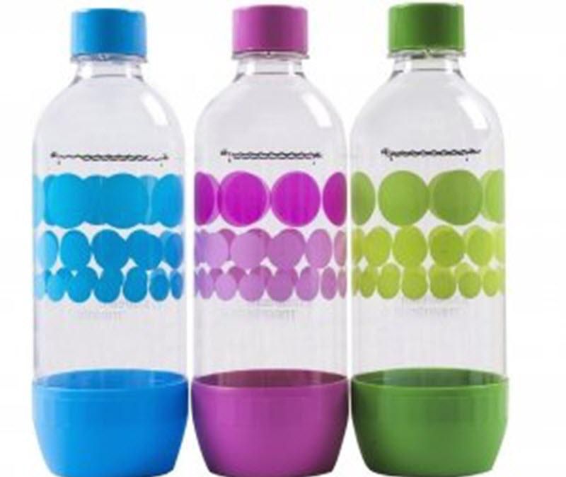 We have a SodaStream in our house that uses 33-ounce bottles. This seemed like a nice compromise between 24 ounces (3 glasses at 8 ounces each) and 36 ounces (3 glasses at 12 ounces each), while erring on the side of more. I simply drank one of these f...