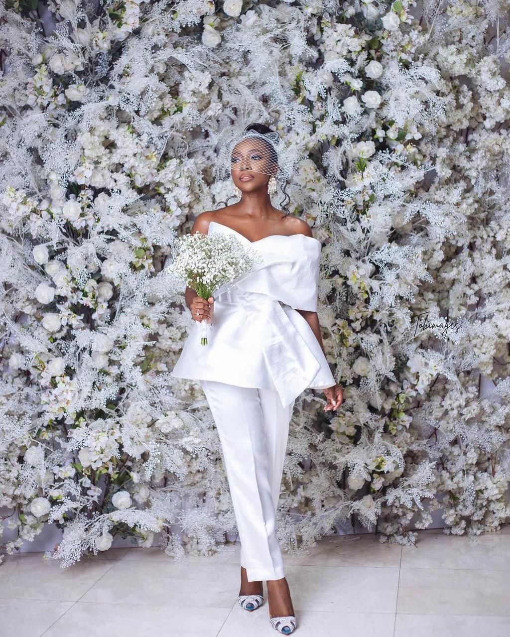 The bow and the shoes are quite interesting [Instagram/Ini Dima Okojie]