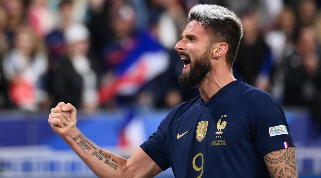 Olivier Giroud has now scored 49 goals for France