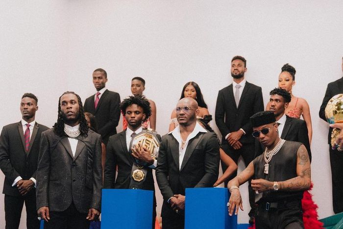 Wizkid, Burna Boy and Kamaru USMAN