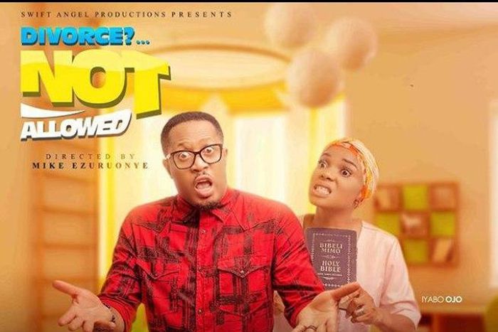 Mike Ezuruonye and Iyabo Ojo in upcoming comedy film "Divorce not allowed"