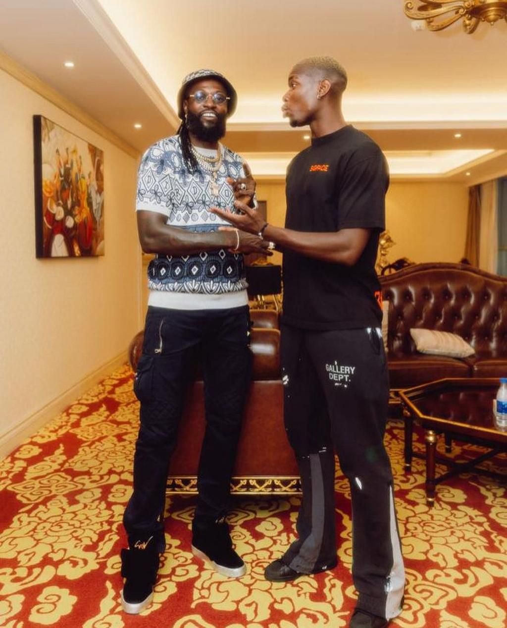 Paul Pogba teams up with Emmanuel Adebayor for charity game [Photos]