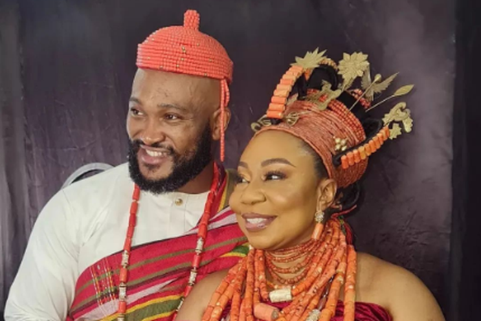 Nollywood actor Blosson Chukwujekwu and his wife Winifred Akhuemokhan
