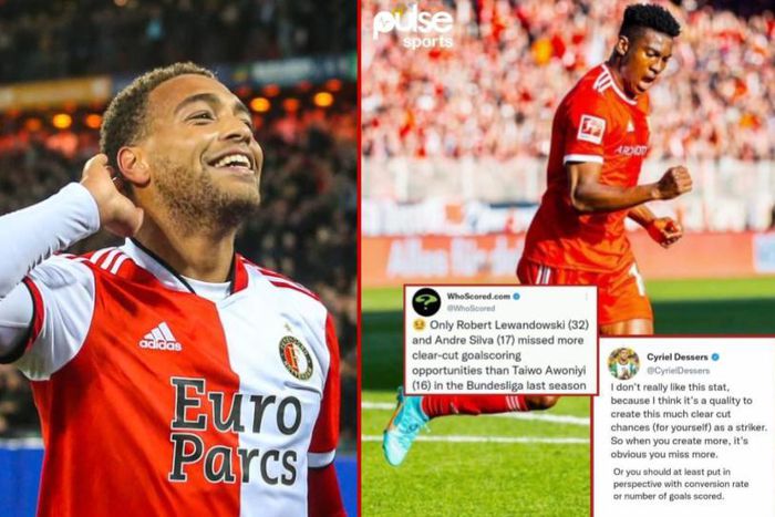 Cyriel Dessers defends Taiwo Awoniyi