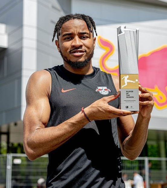 Cristopher Nkunku's superb form for RB Leipzig has been rewarded with the Bundesliga Player of the Season award
