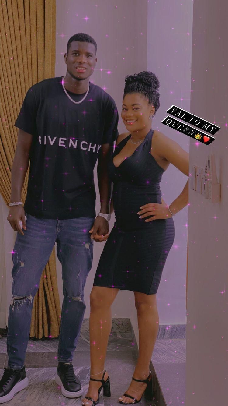 Paul Onuachu celebrated the special occasion with his partner