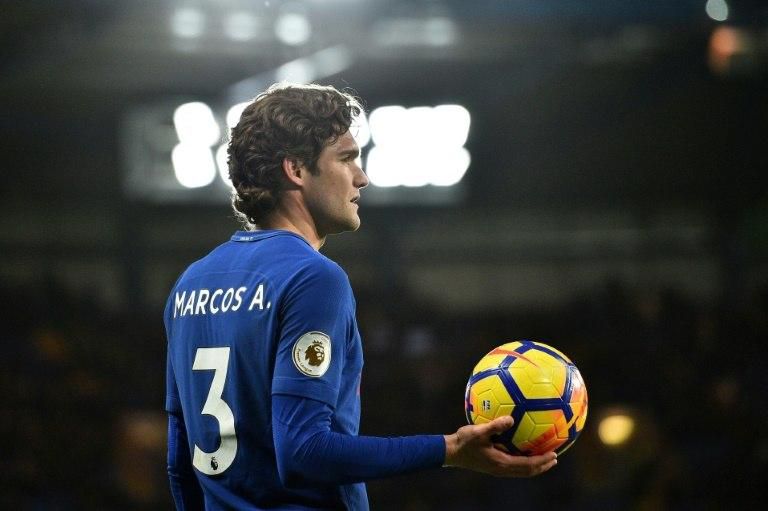 Chelsea's Spanish defender Marcos Alonso