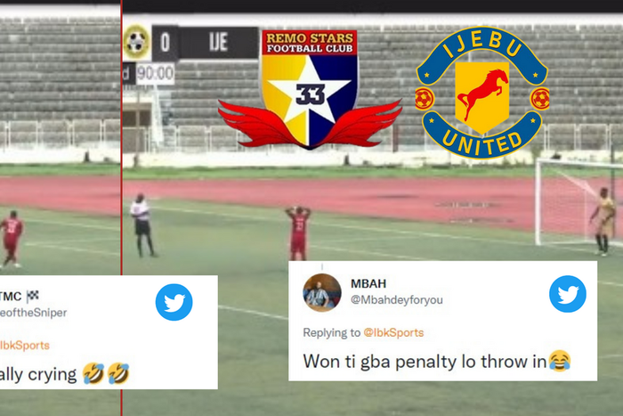 Social media reactions to bizarre penalty shoot-out between Remo Stars and Ijebu United