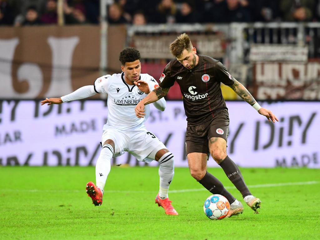 Chima Okoroji holds his own defensively as well