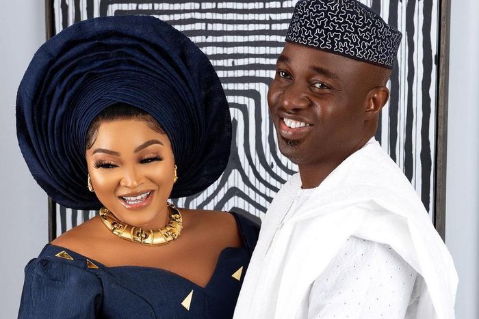 Nollywood actress Mercy Aigbe and her alleged husband, Kazim Adeoti [Instagram/RealMercyAigbe]