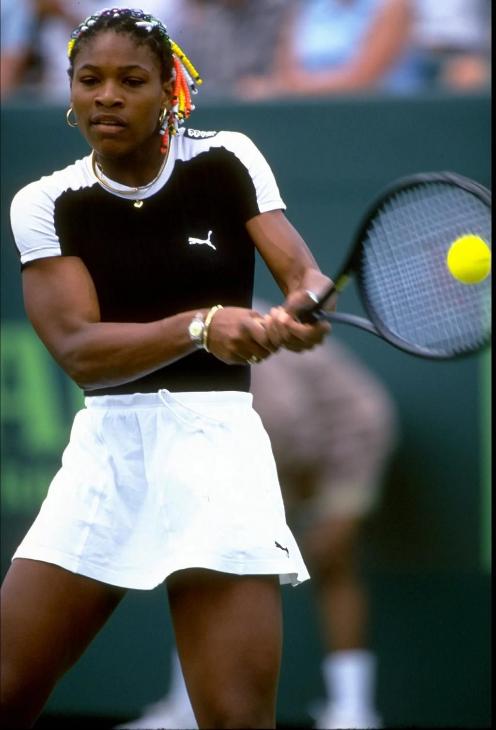 Serena at the Lipton Tournament in 1998 [GettyImages]