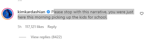 Kim appealed to Kanye to stop spreading the narrative that he can't see his kids.