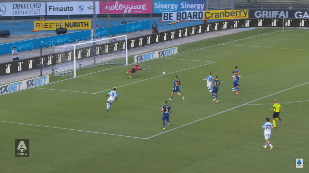 Osimhen displayed intelligent movement to open up the middle for Lobotka to run into and score