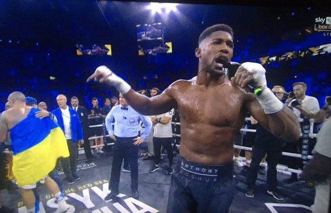 Anthony Joshua stunned the audience with a heartfelt but over the top speech