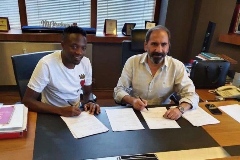 Ahmed Musa signs the dotted lines with Sivasspor.
