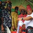 Senator Ademola Adeleke casts his vote. [TheCable]