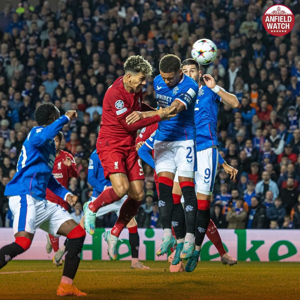 Firmino equalised for Liverpool at Ibrox