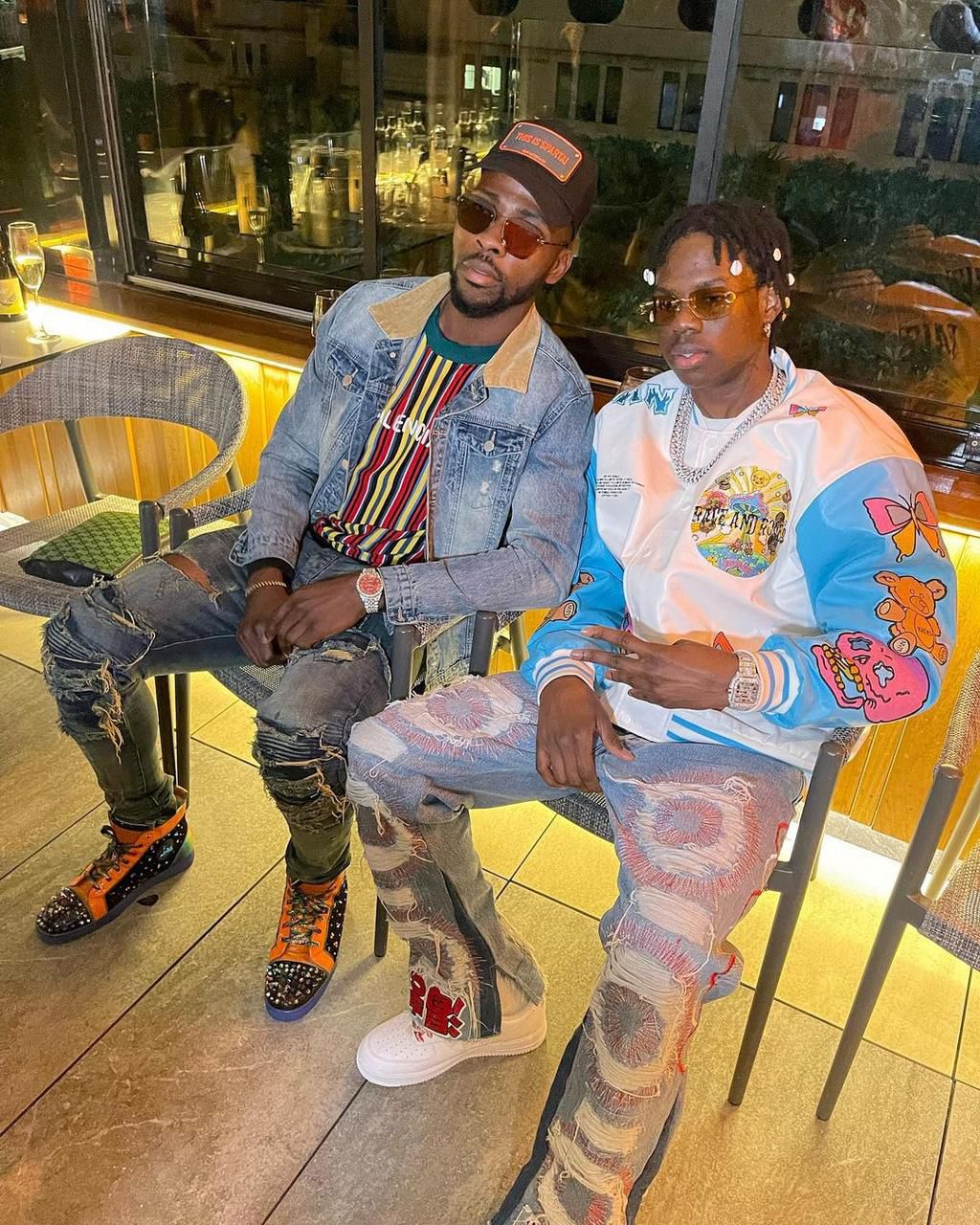 Iheanacho hangs out with Rema, Onuachu and Olayinka show off their wives [Photos]