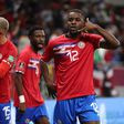 Campbell leads the celebrations for Costa Rica.