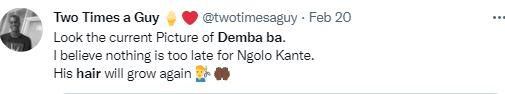 Reactions to Demba Ba's new hair growth