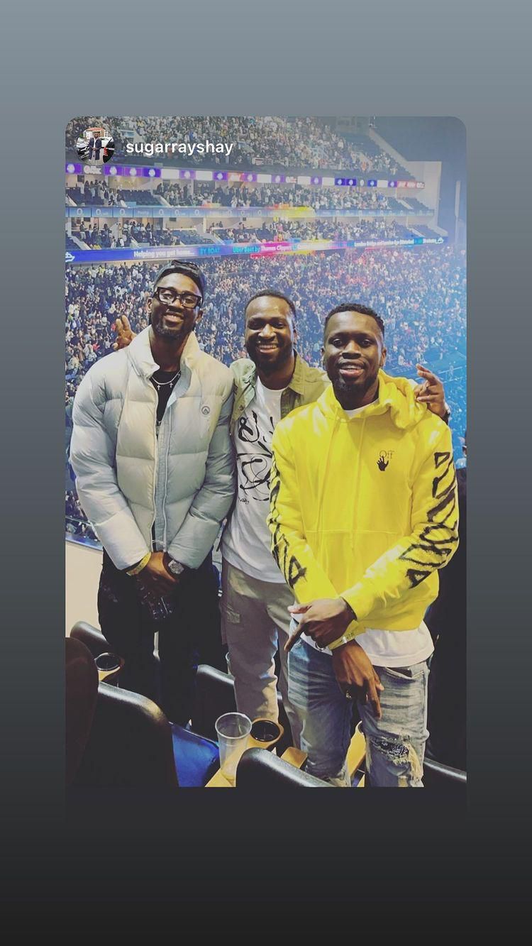 Wilfred Ndidi was in attendance at Davido's concert at the 02 arena