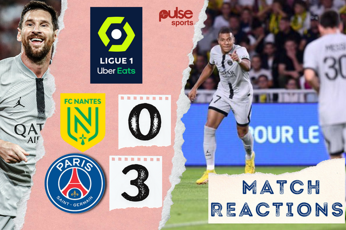 Social media reactions as PSG defeat Nantes 3-0 in Ligue 1 on Saturday