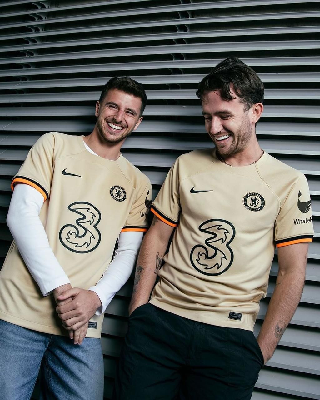 Aubameyang models new Chelsea 3rd jersey [Photos]