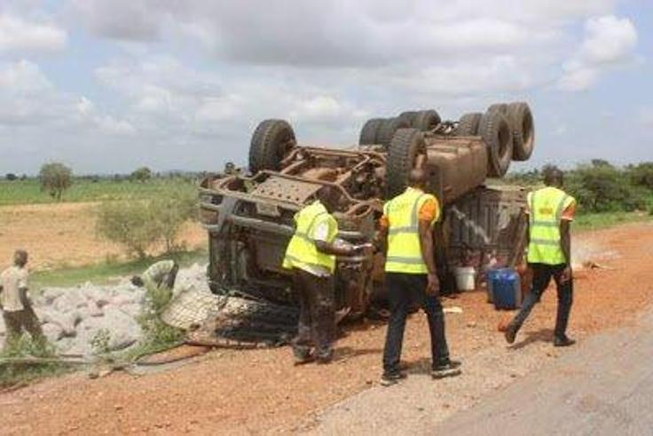 FRSC at an accident scene (Illustration)